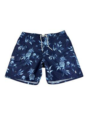 Polo Ralph Lauren Swim Trunks Mens Big & Tall 2XB Hawaiian Navy Pineapple